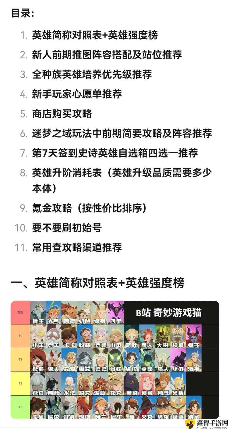 剑与远征新手前期玩法及注意事项详解